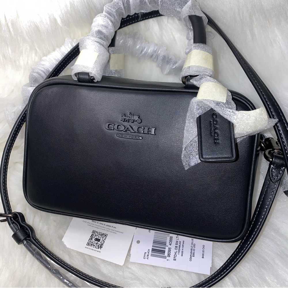 Coach leather Black New
